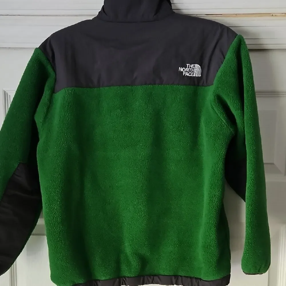 The North Face Charcoal and Forest Green Fleece Jacket